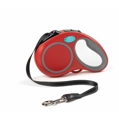 Picture of Retractable Leash M Red  5m